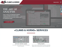 Tablet Screenshot of clawshorns.com
